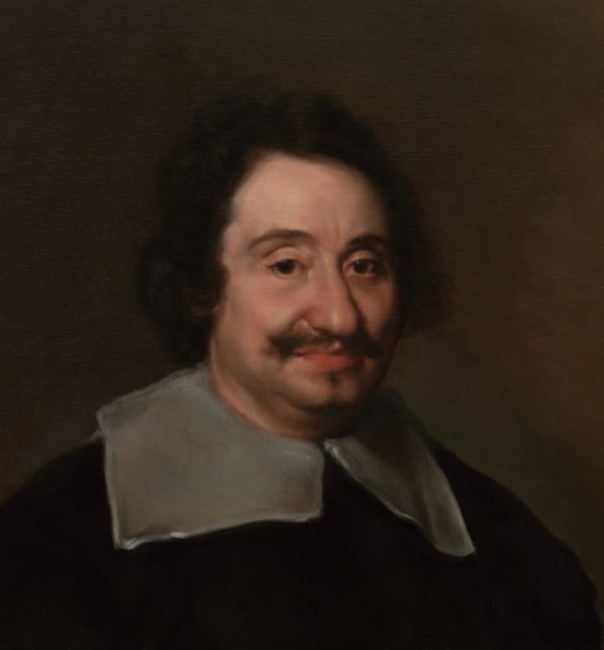 VELÁZQUEZ. Retrato de Ferdinando Brandani, Óleo sobre lienzo, 55 x 55 cm, 2019, Antonio Monereo