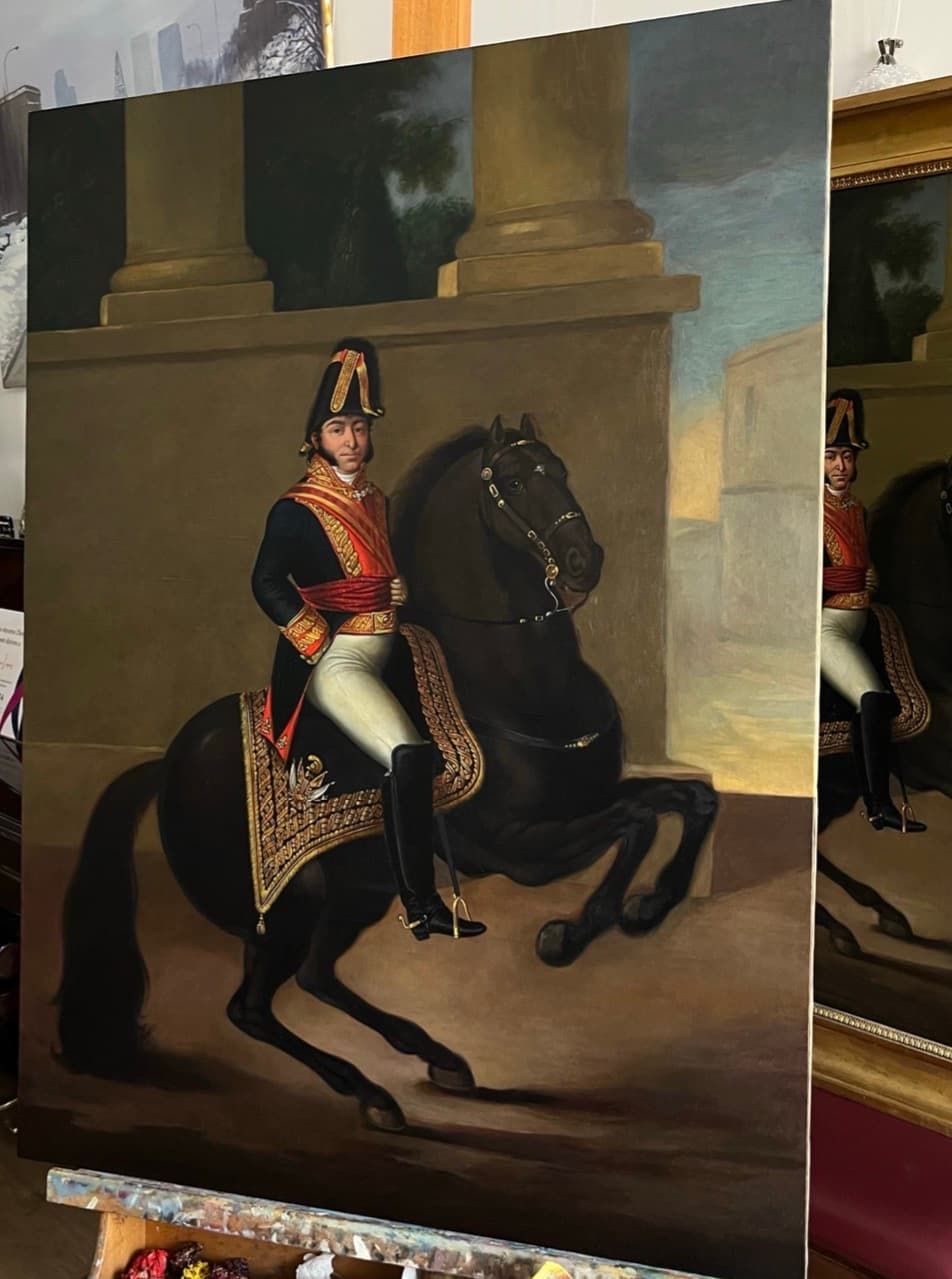 Retrato de Francisco de Longa, Óleo sobre lienzo, 89 x 65 cm, 2023, Antonio Monereo