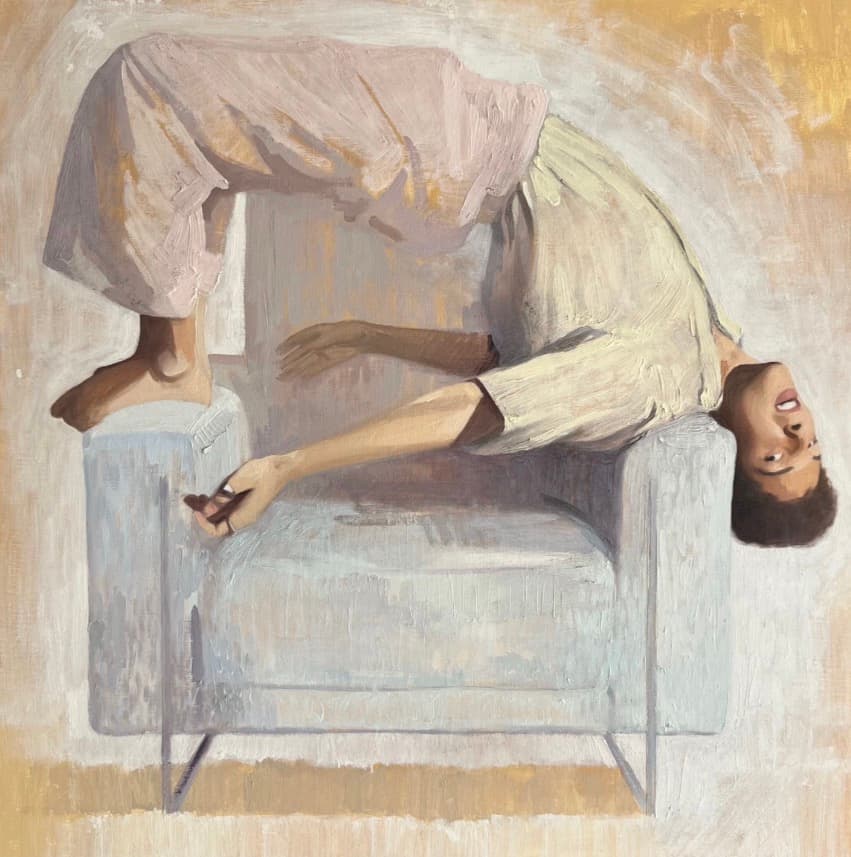 Yo me siento así, Óleo sobre lienzo, 60 x 60 cm, 2023, Antonio Monereo